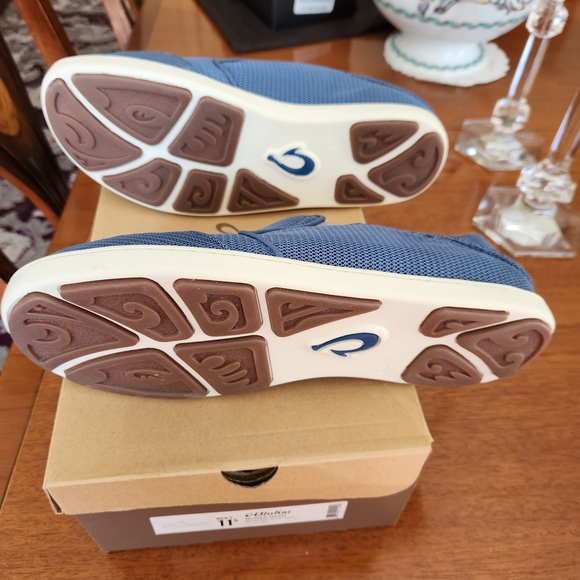 OluKai Nohea Mesh Blue Men's Casual Slip-Ons New In Box Size 11.5 - Picture 5 of 5